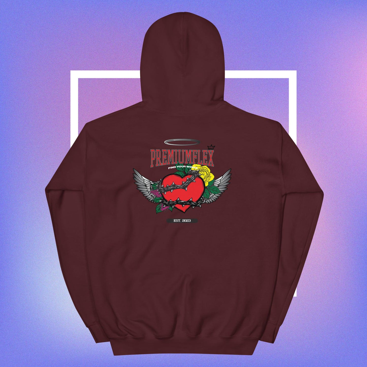 Premium Flex Heart Hoodie